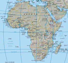 2003 Africa Map